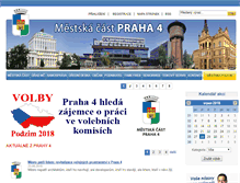 Tablet Screenshot of praha4.cz